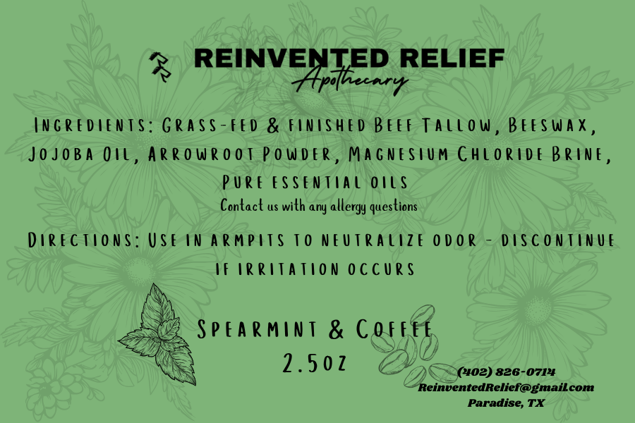 The FAT Deodorant Stick - Tallow Magnesium Deodorant