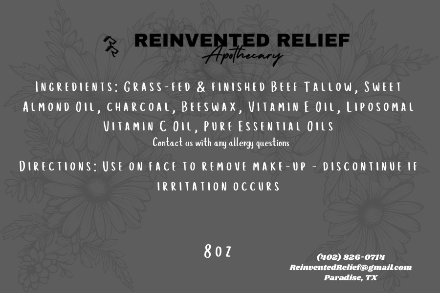 Tallow & Charcoal Cleansing Balm