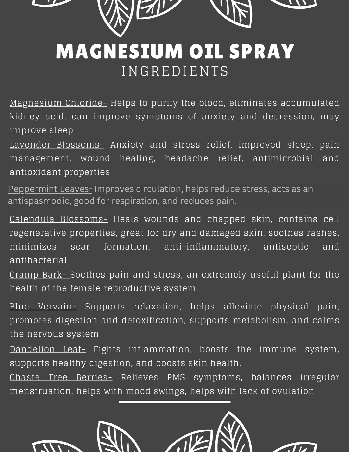 Magnesium Oil Spray