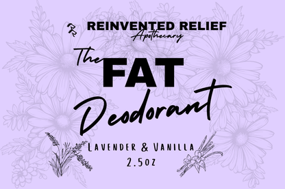The FAT Deodorant Stick - Tallow Magnesium Deodorant