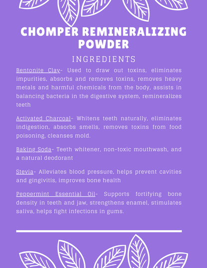 Chomper Remineralizing Powder